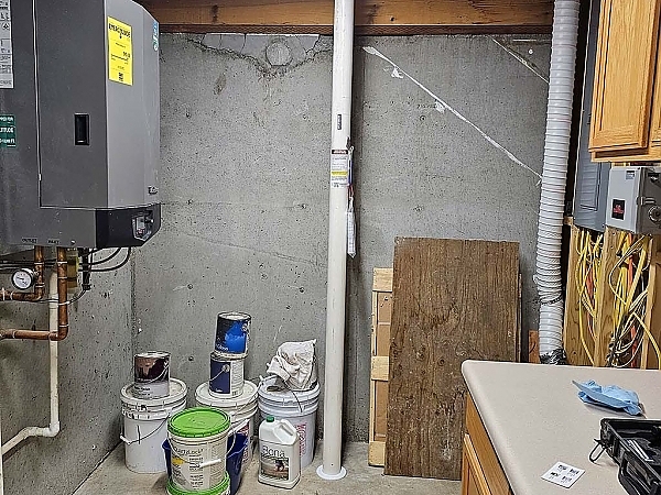 Basement tested for radon